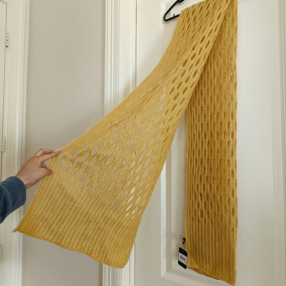 Modena Mustard 100% Acrylic Scarf Wrap
